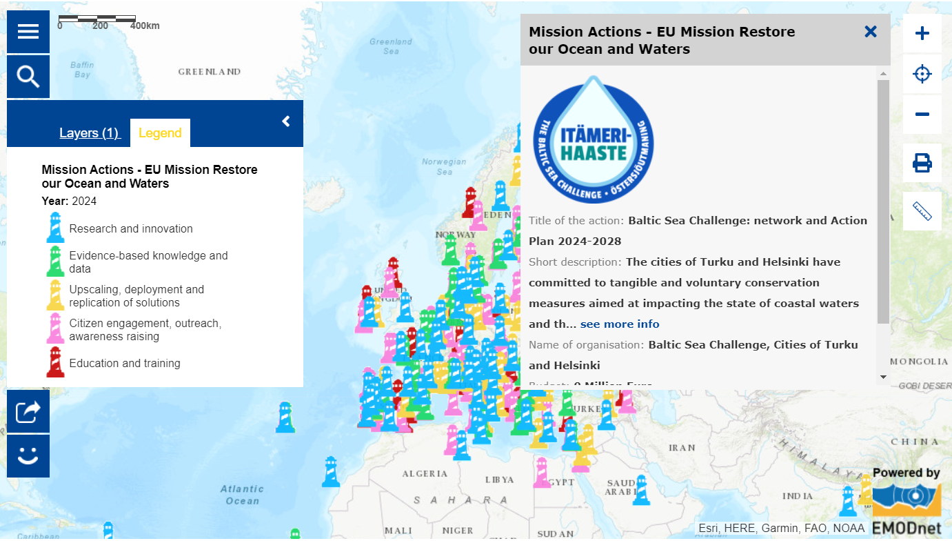 Itämerihaaste sitoutui Euroopan Unionin merimissioon 